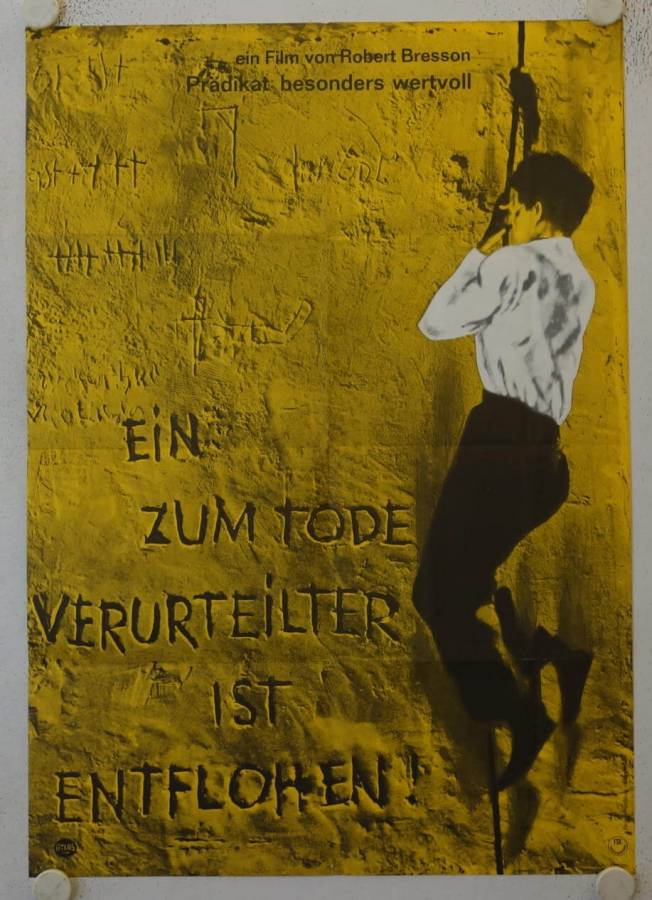 A Man escaped original release german movie poster